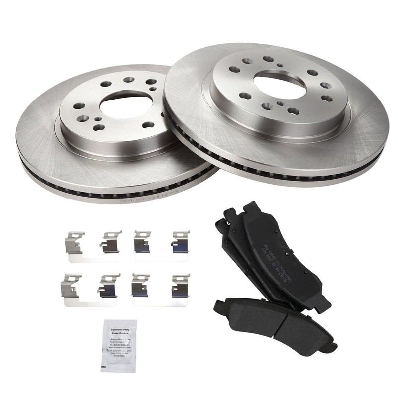 TRQ Front Premium Posi Semi Metallic Brake Pads & Rotors Kit for GM Truck gallery