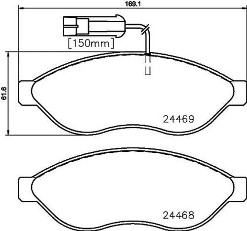 For Citroen - Relay 2.2D 2006-On Front 280mm Brake Discs and Pads Tapy gallery