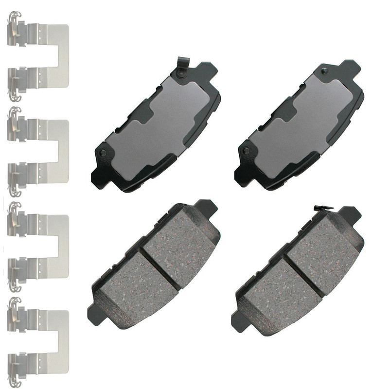 Akebono OEM Front & Rear Ceramic Brake Pads Kit For 2016-2022 Honda HR-V 1.8L, . gallery