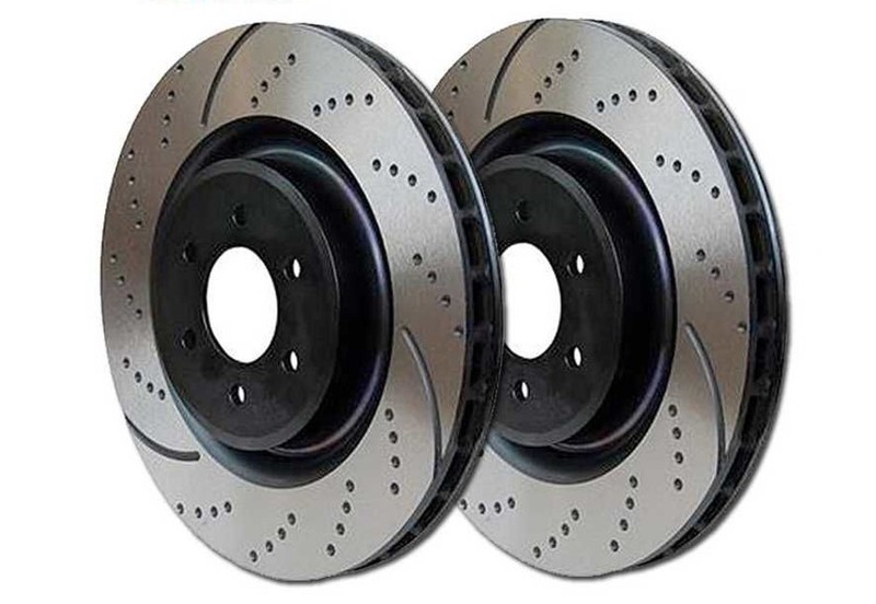 EBC GD7498 GD Sport Dimple Drilled & Slotted Brake Rotors - Front Set gallery