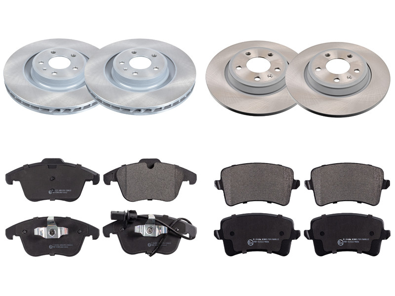 Front Rear Axle Brake Discs Pads Set For Audi A4 Allroad A5 B8 B9 A5 2008- 314mm