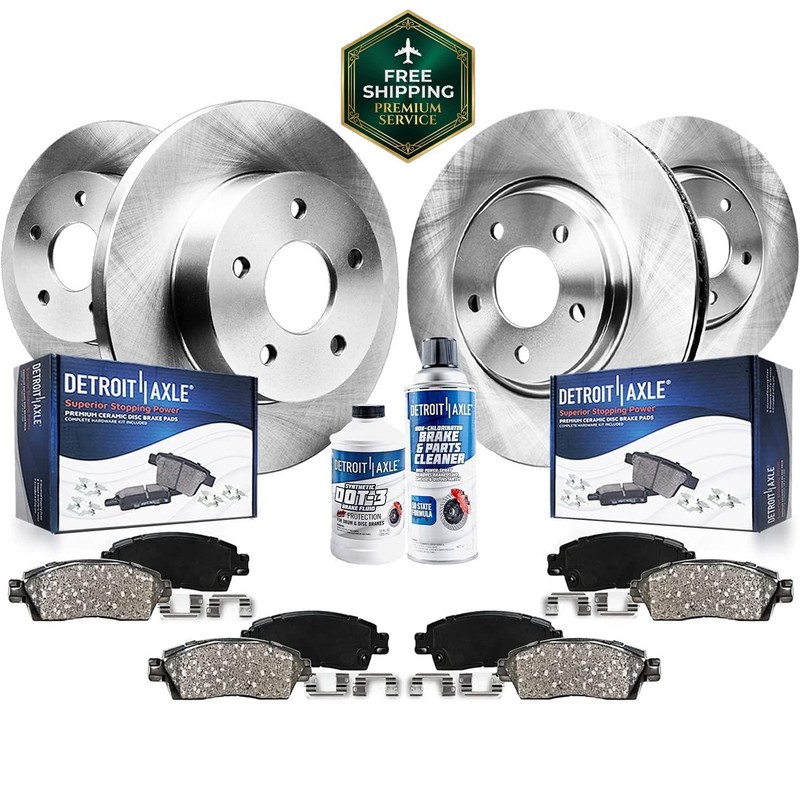 Front Rear Disc Rotors Ceramic Brake Pads Kit 2007-2010 Hyundai Elantra _SALE