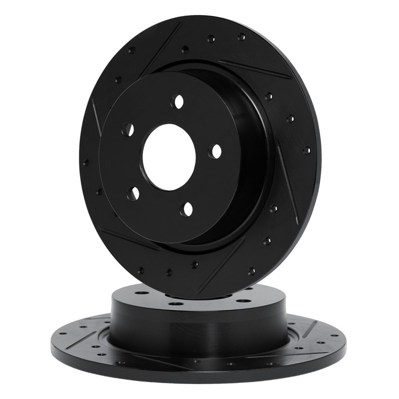 For Volvo XC40 19-24 R1 Concepts Drilled & Slotted Rear Brake Rotor Set gallery