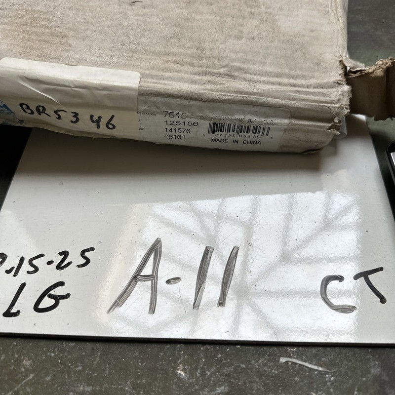 (1) Unbranded New Steel Brake Rotor BR5346 Cross Reference 125156 Unmarked Box