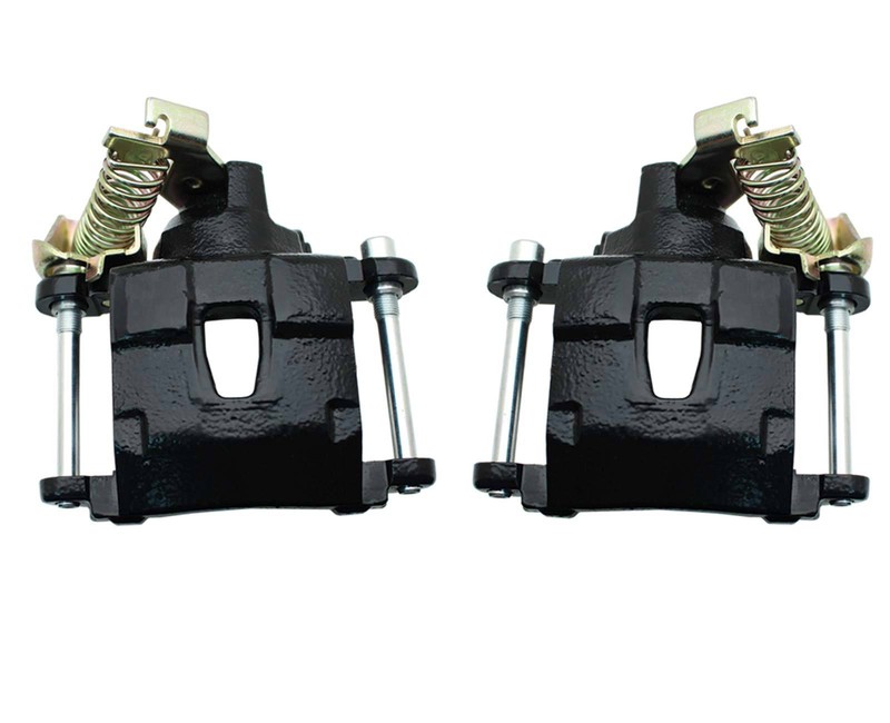 1955-58 Chevy Impala Front Rear Black Disc Brake Kit Black Booster Conversion gallery