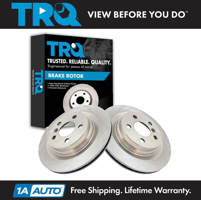 Rear Replacement Brake Rotor Pair for BMW X1 Mini Cooper Clubman Countryman