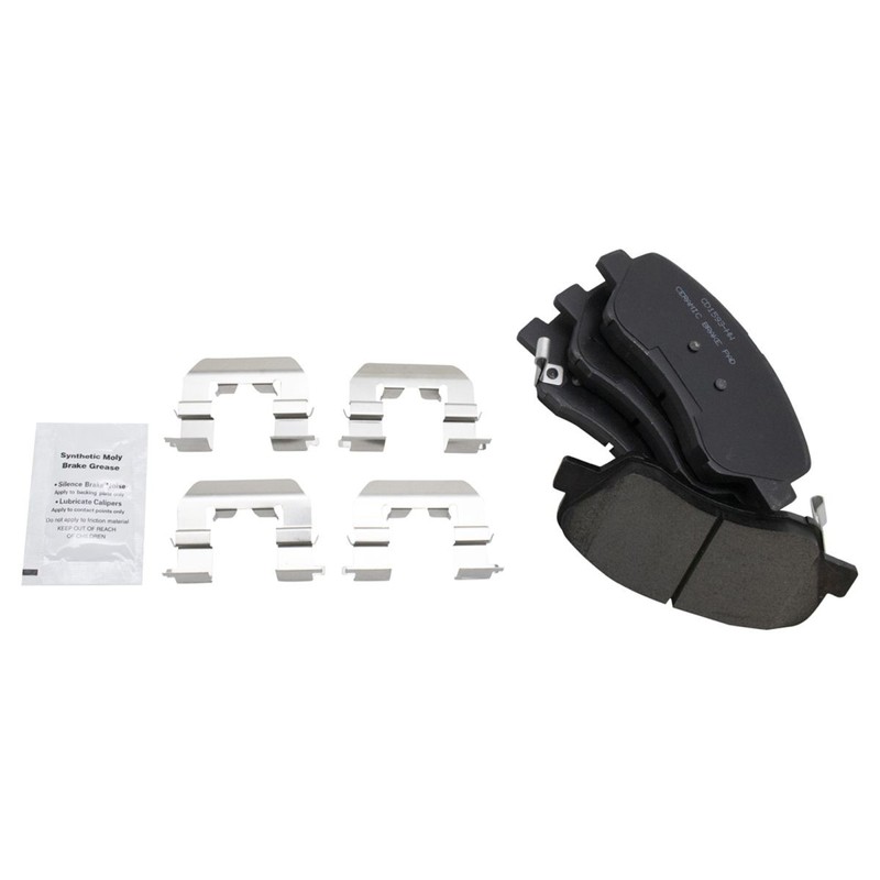 Front Rear Ceramic Brake Pad Performance Coated Rotor Kit w/Chemicals gallery