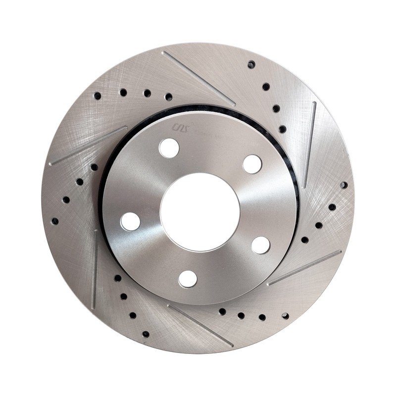 11.89" Front Drilled and Slotted Disc Brake Rotors Set For 2007-2017 Jeep gallery