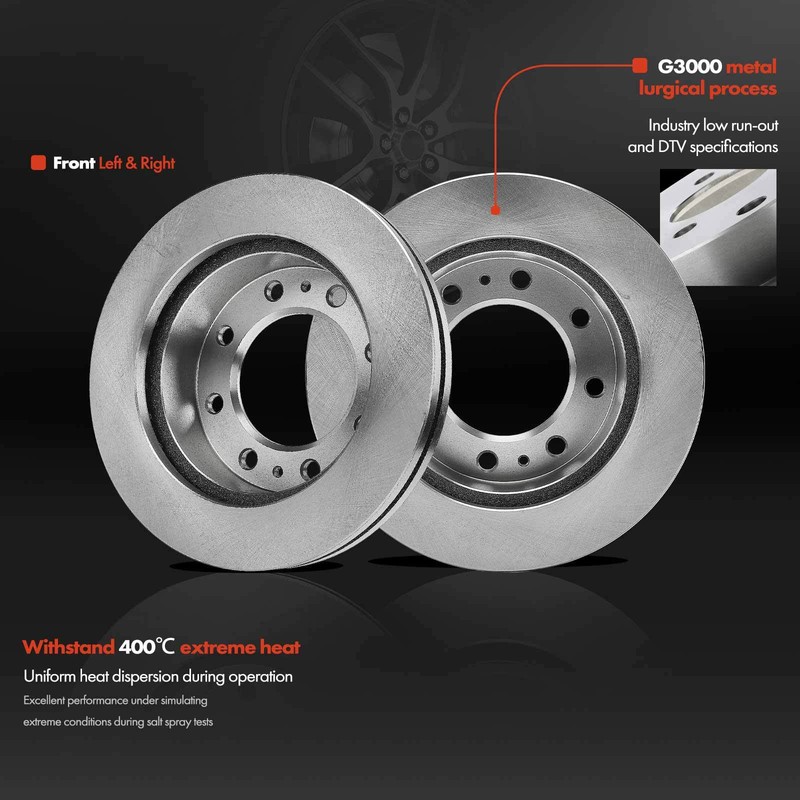 2x Front Disc Brake Rotors for Chevrolet Silverado 3500 GMC Sierra 3500 Classic gallery