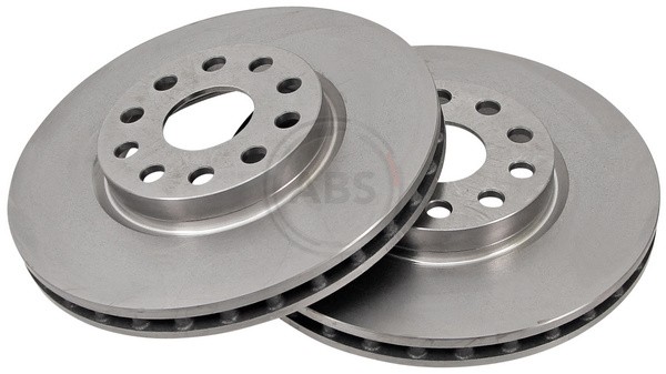 ABS 16582 Front Brake Discs Pair 281mm Vented Fits Alfa Romeo Lancia 166 Kappa