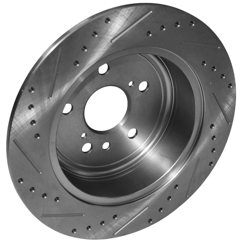 309mm Rear Drilled Brake Rotors for Toyota Highlander 2008-2014 2.7L 3.3L 3.5L gallery