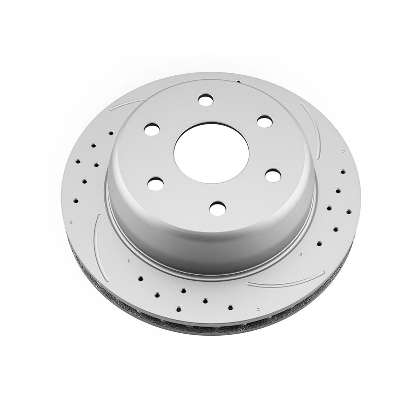 2x 13 inch Rear Drilled Slotted Brake Rotors For 2001-2006 Chevrolet Tahoe gallery