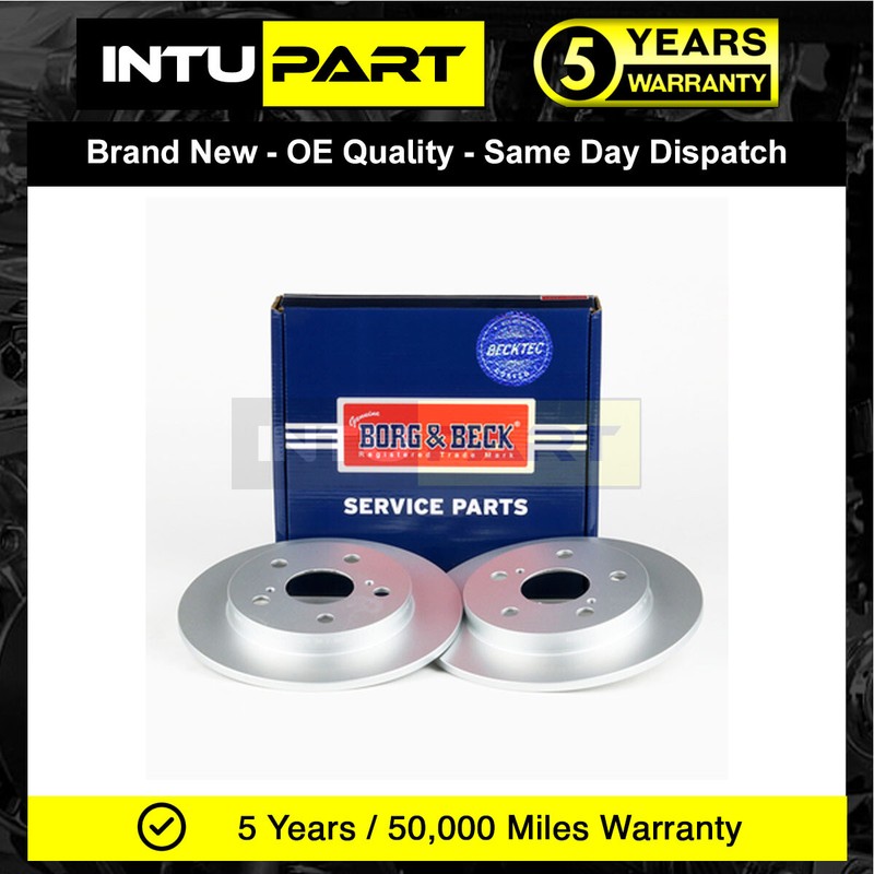 Fits Toyota Auris 2006-2012 1.3 1.4 1.5 1.6 1.8 IntuPart Rear 1x Brake Disc gallery
