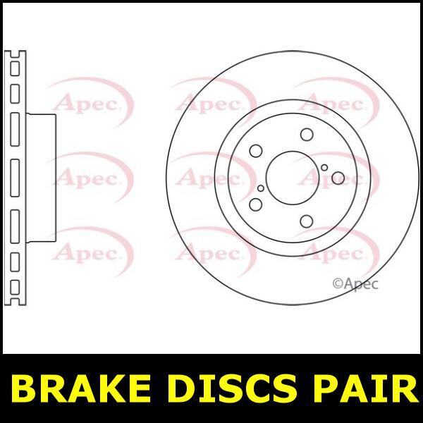 Brake Discs Pair Front FOR SUBARU OUTBACK I 2.5 00->09 CHOICE1/2 Petrol Apec gallery