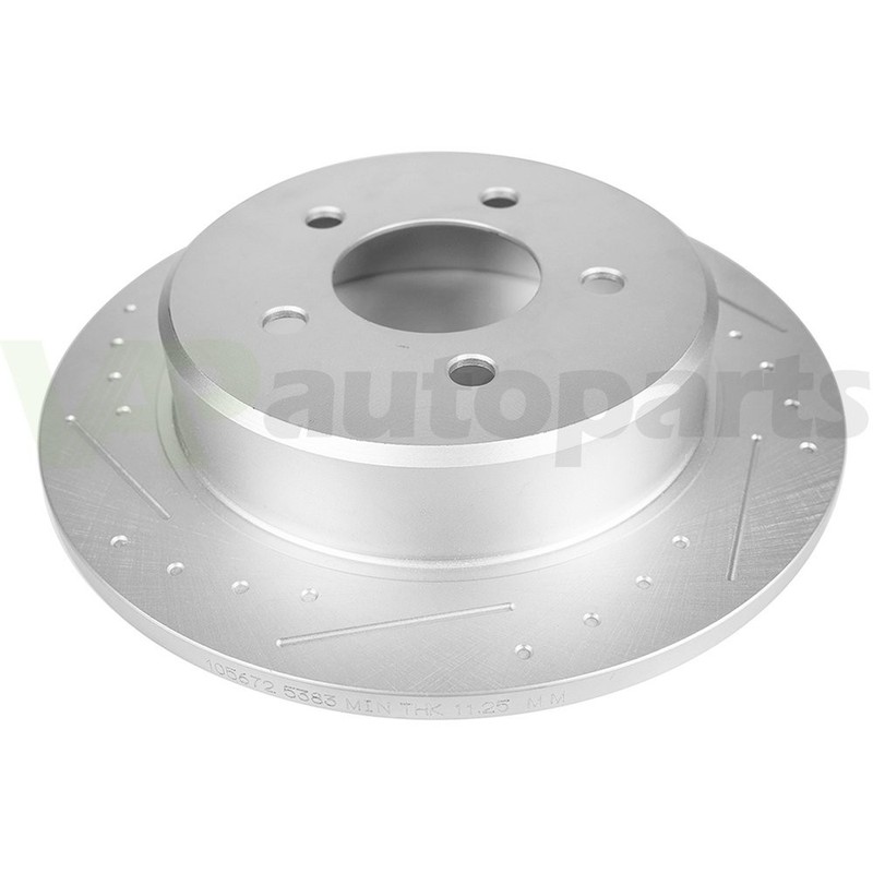 Slot Rear Brake Rotors Discs 2PCS For 2001 - 2006 2007 Dodge Caravan gallery