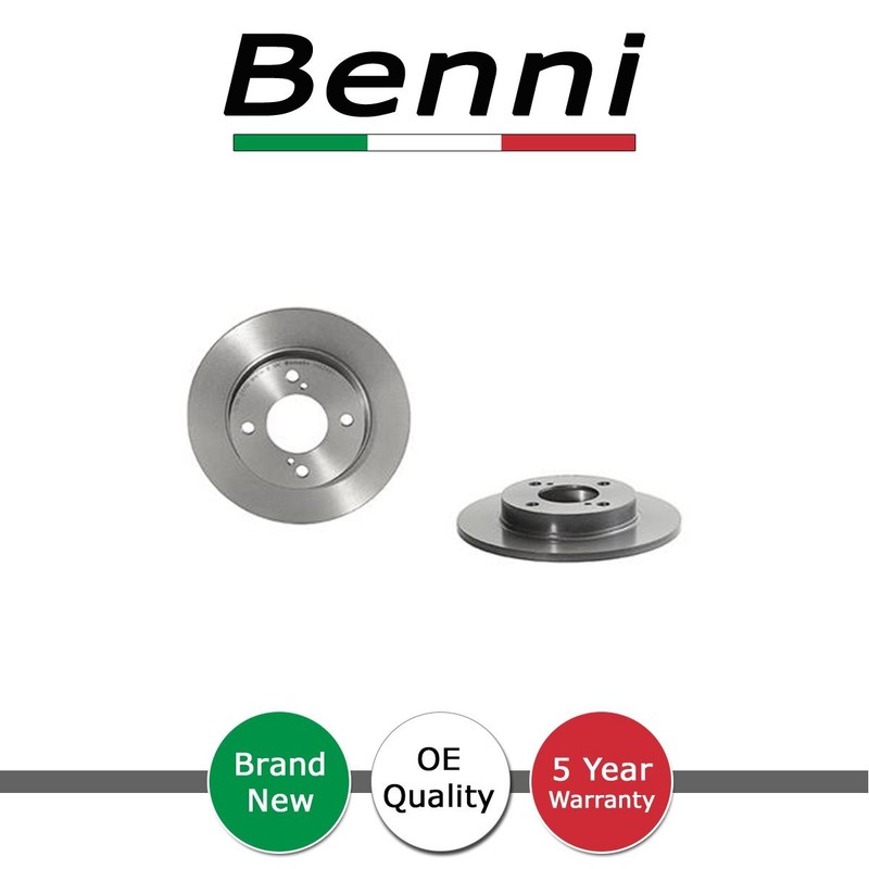 Brake Discs Rear Benni Fits Suzuki Swift 2017- Baleno 2016- 1.0 1.2 1.4