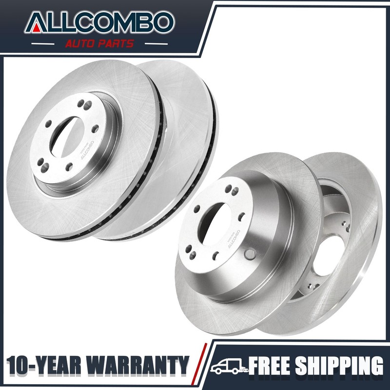 11.82″ Front and 11.89″ Rear Brake Rotors Kit for Kia Sorento 2011 2012 2013