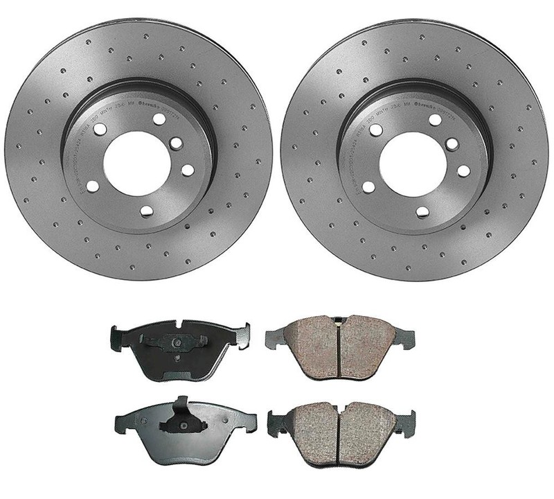 Akebono Disc Brake Pad and Rotor Kit - Front (324mm) (Xtra) (Ceramic) (EURO)