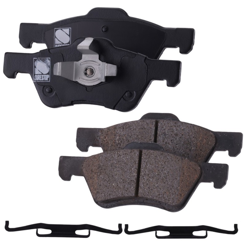 Front Ceramic Brake Pad Set For 2005-2012 Ford Escape FLEX Steel Piston