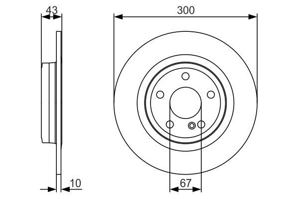 2x Brake Discs Pair Solid fits MERCEDES SLK200 R172 1.8 Rear 11 to 15 M271.861 gallery