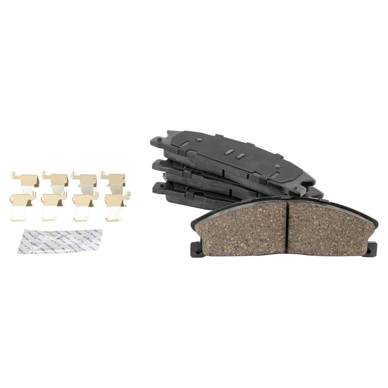 TRQ Front & Rear Premium Posi Ceramic Disc Brake Pad & Rotor w/Chemicals gallery
