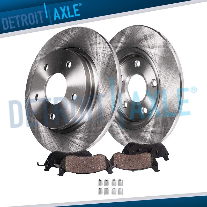 316mm Rear Disc Rotors Ceramic Brake Pads for 2007 2008 – 2017 Jeep Wrangler JK