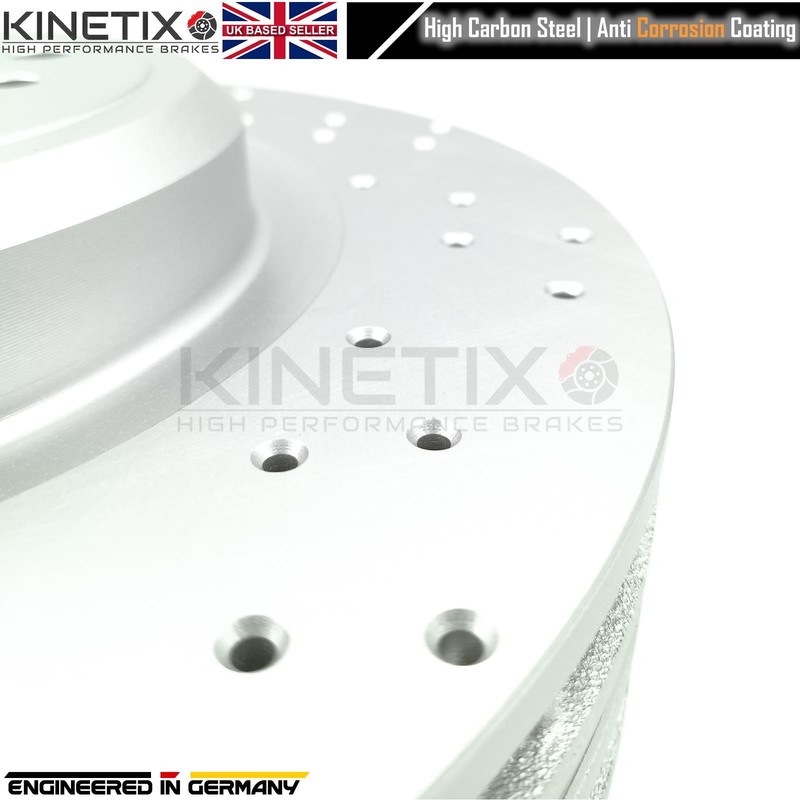 FOR BMW M3 E90 FRONT LEFT RIGHT DRILLED BRAKE DISCS BREMBO PADS SENSORS 360mm gallery