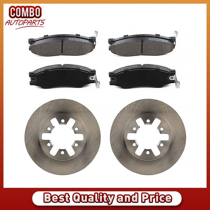 Front Brake Rotors Brake Pads Fits 1985-1986 Nissan 720 1995-1997 Nissan Pickup