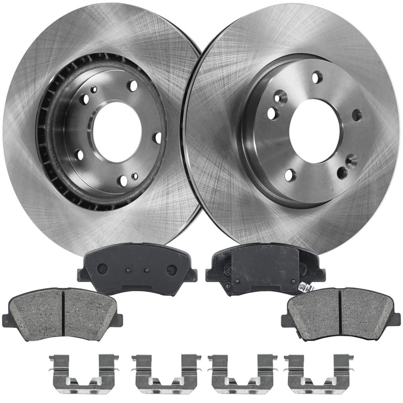 Front Brake Disc Rotor and Pad Kit For 2011-2016 Hyundai Elantra 2014-18 Forte5