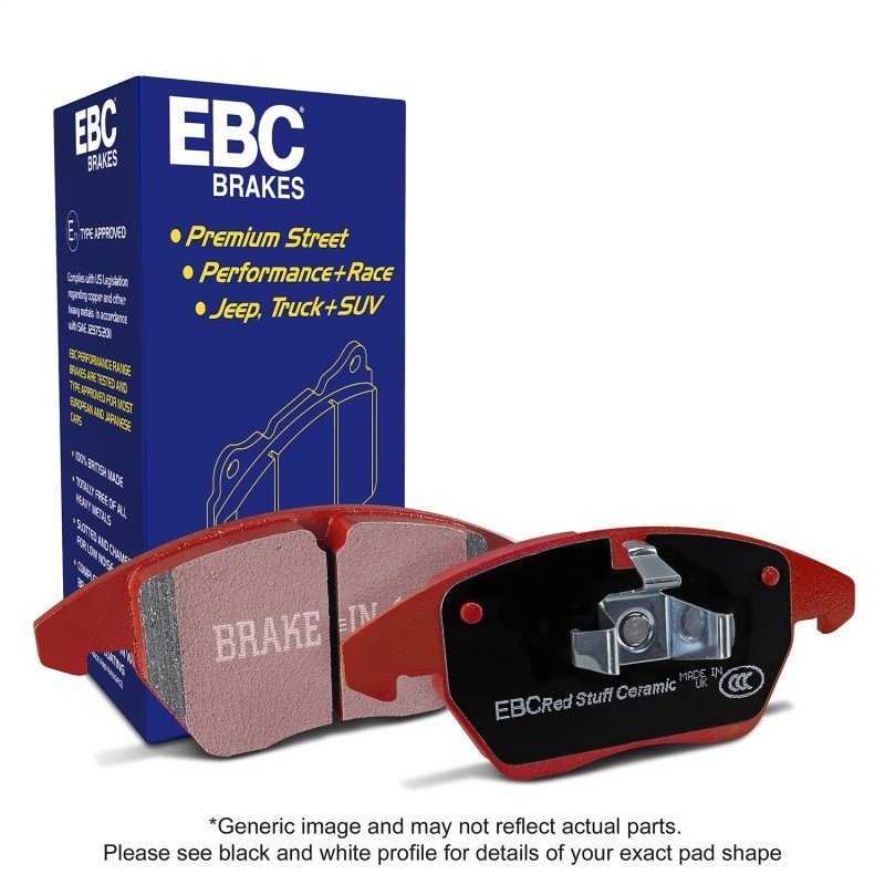 EBC Redstuff Ceramic Rear Brake Pads for Audi S6 S7 S8 A8 Quattro 2020-2021 gallery
