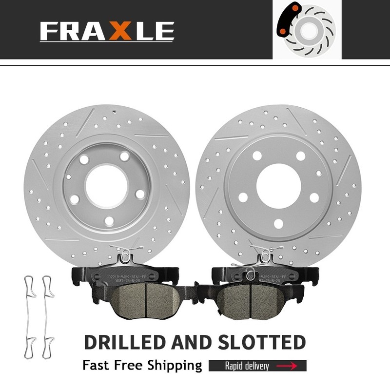 Rear Brake Rotors + Ceramic Pads For Mazda 3/3 Sport Mazda CX-30 2019 2020 2021