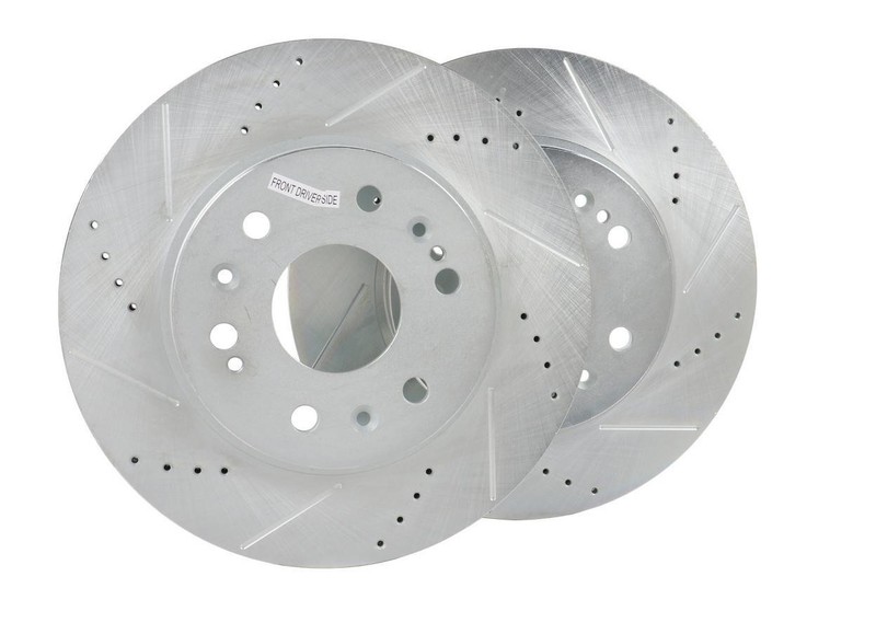 PowerStop Disc Brake Rotor Set DRILLEDSLOTTED ROTOR PAIR Fits Cadillac Escalade gallery