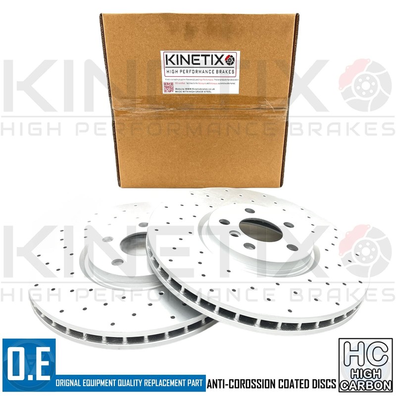 FOR MINI COOPER S JCW F54 FRONT REAR CROSS DRILLED BRAKE DISCS 335mm 259mm gallery