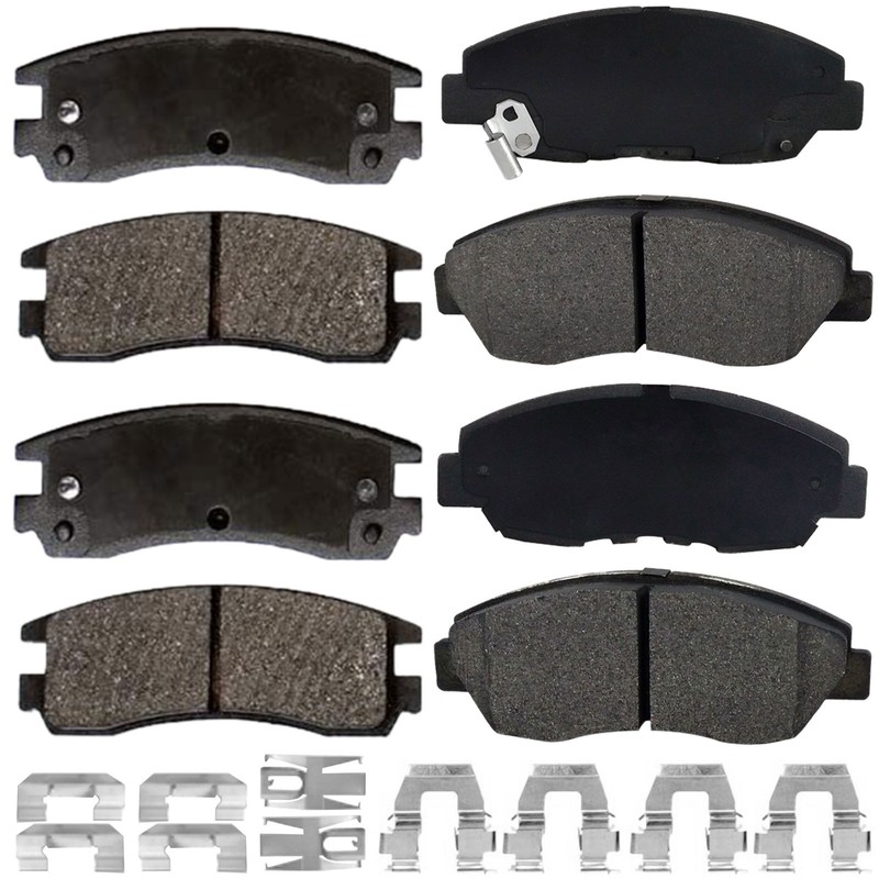 Front And Rear Ceramic Brake Pads for 2011-2014 Ford Edge Lincoln MKX NJ A18 gallery