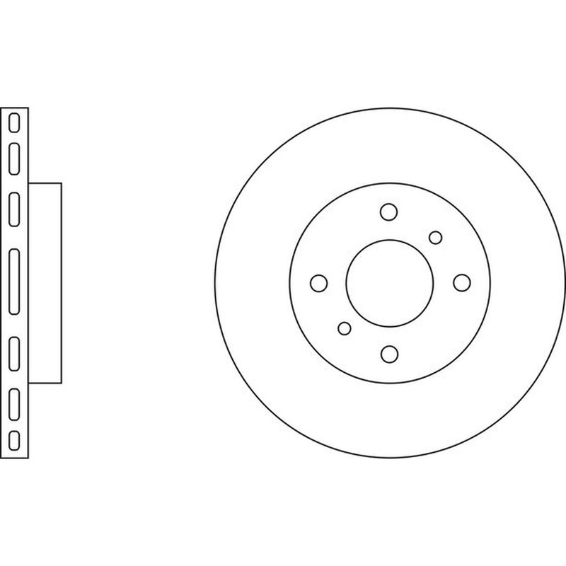 Apec Blue Brake Disc Front SDK6049 Fits Nissan Almera Primera Silvia Skyline 200