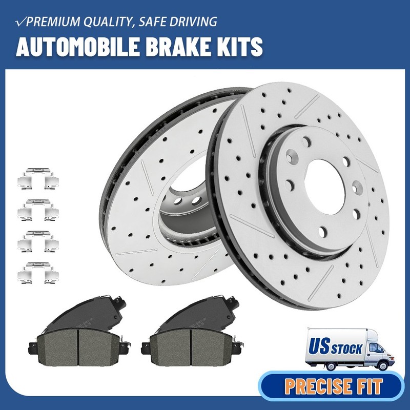 Front Disc Brake Rotors+Ceramic Pads for 2020-24 Nissan Sentra 2021-24 Kicks SV