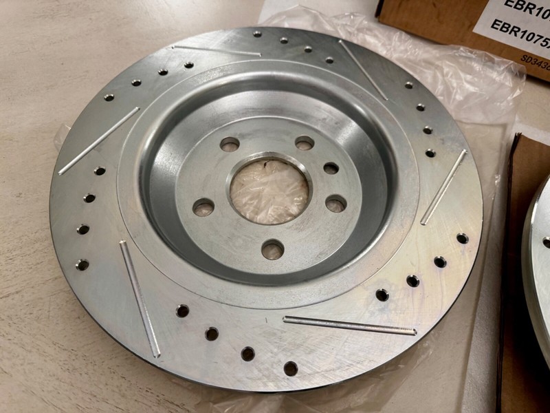 Power Stop EBR1075XL / EBR1075XR Rear Left & Right Brake Rotors gallery