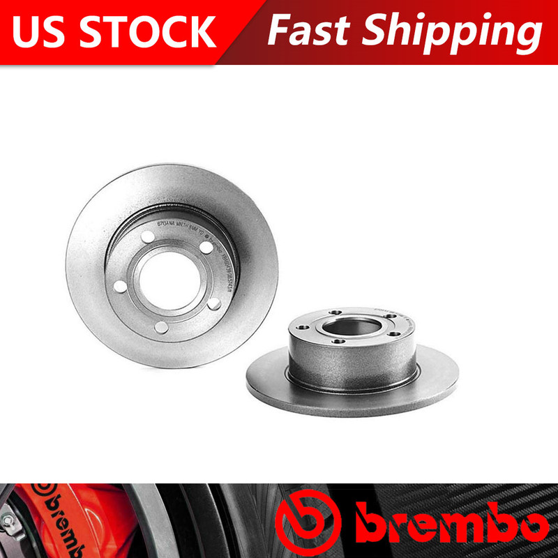 Fits 1992-1994 Audi 100 Rear Coated Brake Rotors – Brembo Premium OE