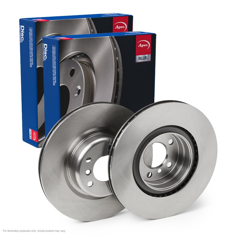 2X APEC Rear Brake Discs for BMW 2 Coupe 2012-21 345mm Vented SDK6983