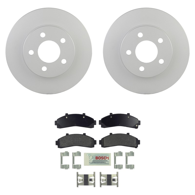 Bosch Front Rotors Quietcast Ceramic Disc Brake Pad Kit For Explorer B3000