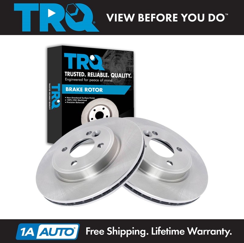TRQ Front Brake Rotors Set For 2002-2006 Mini Cooper