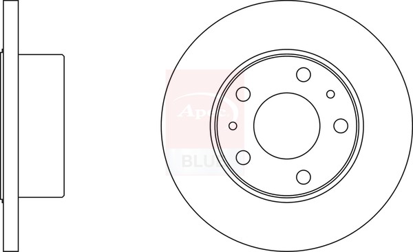 2x Brake Discs Pair Solid fits IVECO DAILY Mk3 2.8D Rear 99 to 07 276mm Set New gallery