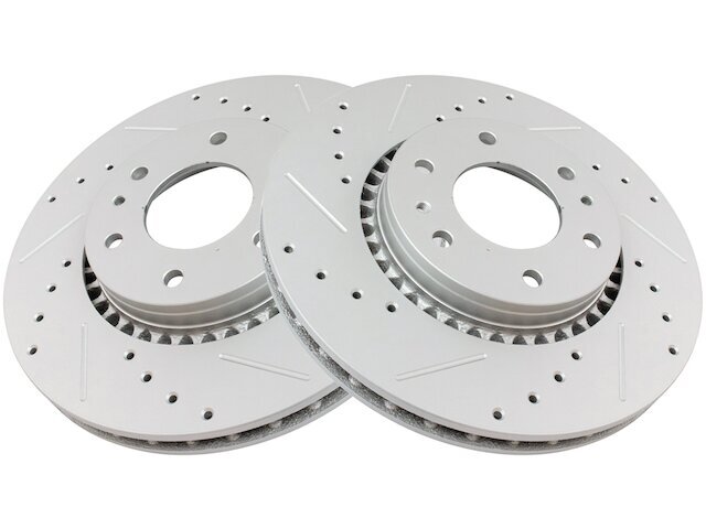 TRQ 75MS12W Front Brake Rotor Set Fits 2005-2009 GMC Envoy 5.3L V8