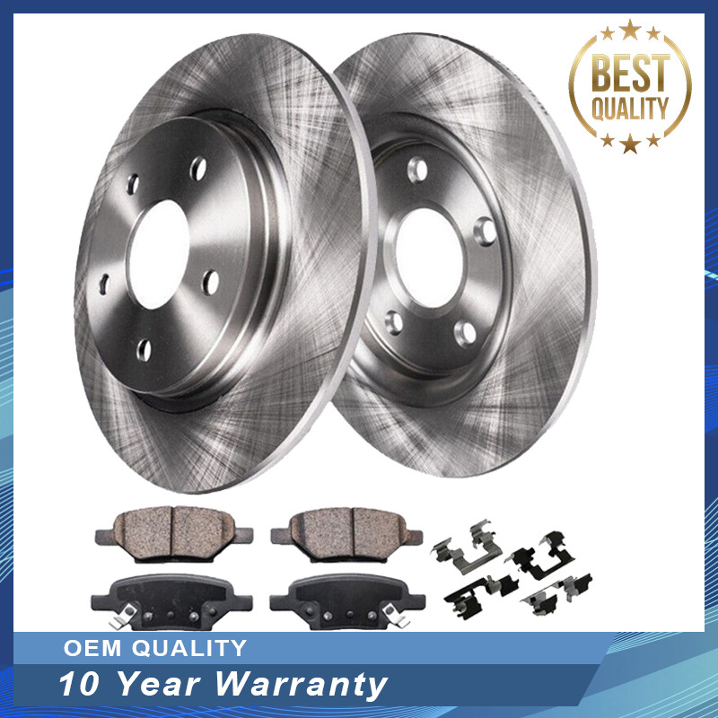 Rear Rotors and Brake Pads Kits For Chevy Impala Buick Lacrosse Rotor 5 Lugs