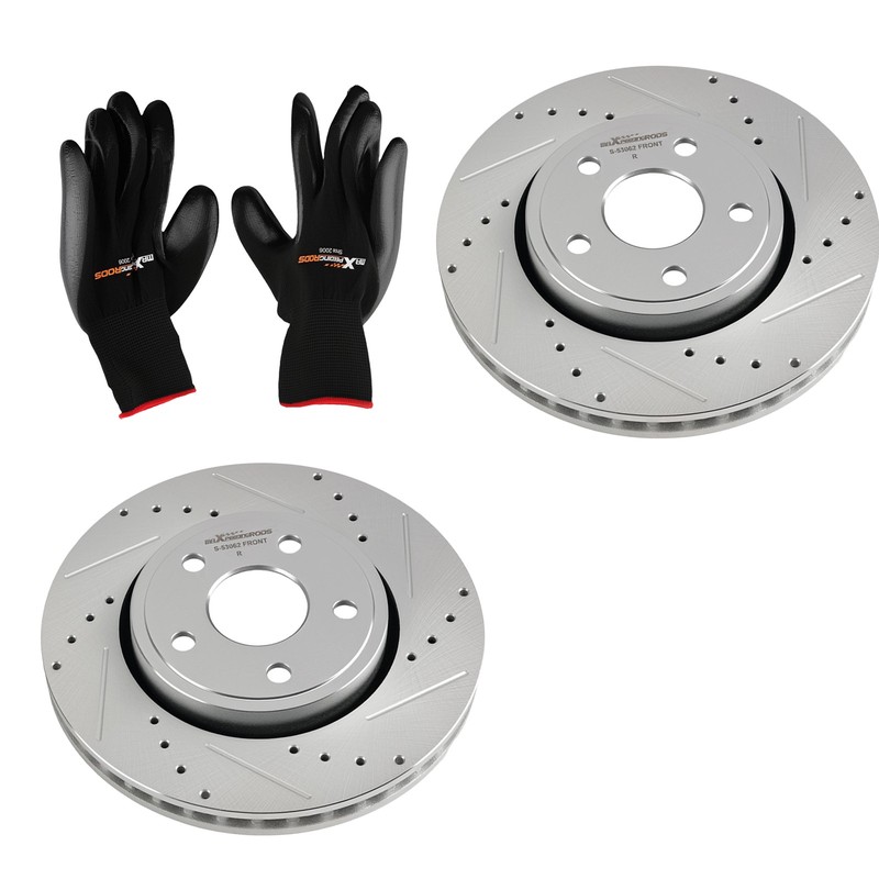 13in Front L&R Brake Rotors Kit for Jeep Grand Cherokee 2011-2018 S-53062 gallery