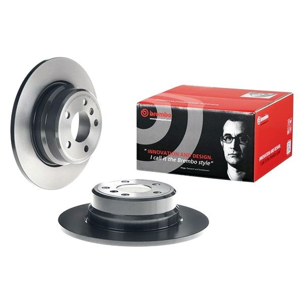 For BMW X5 00-06 Brembo 08.7019.81 UV Coated Series Plain Solid Rear Brake Rotor