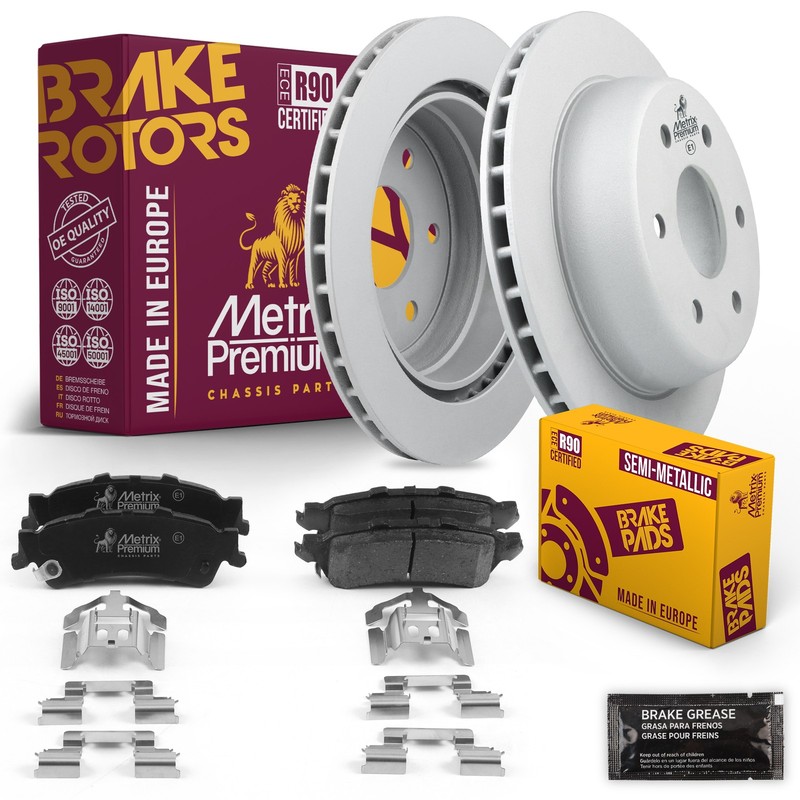 Rear Disc Brake Rotor Set + Brake Pads Kit for Chevrolet Avalanche 1500