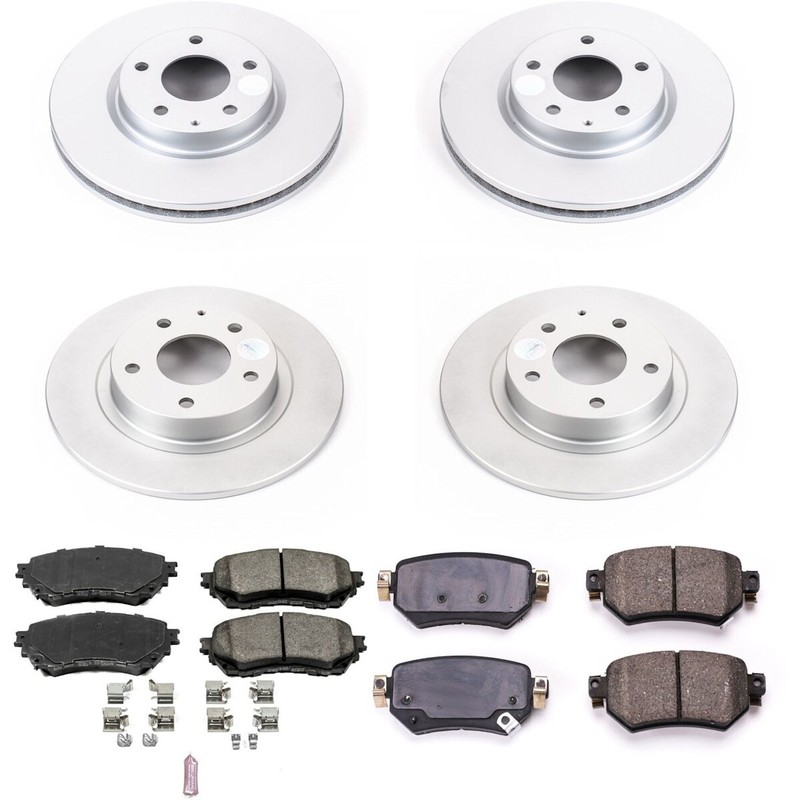 CRK8067 Powerstop Brake Disc and Pad Kits 4-Wheel Set Front & Rear for Mazda gallery