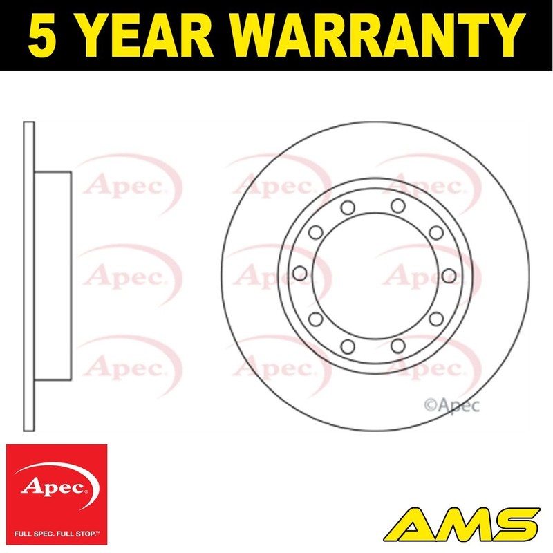 Fits Ford Transit 2006-2018 2.1 2.2 dCi 2.3 2.4 Brake Disc Rear Apec 1488311