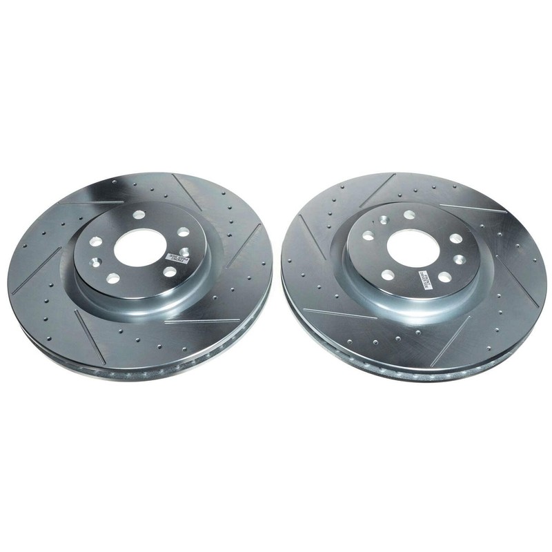 Power Stop for 20-21 Chevrolet Corvette Front Evolution Drilled & Slotted Rotor